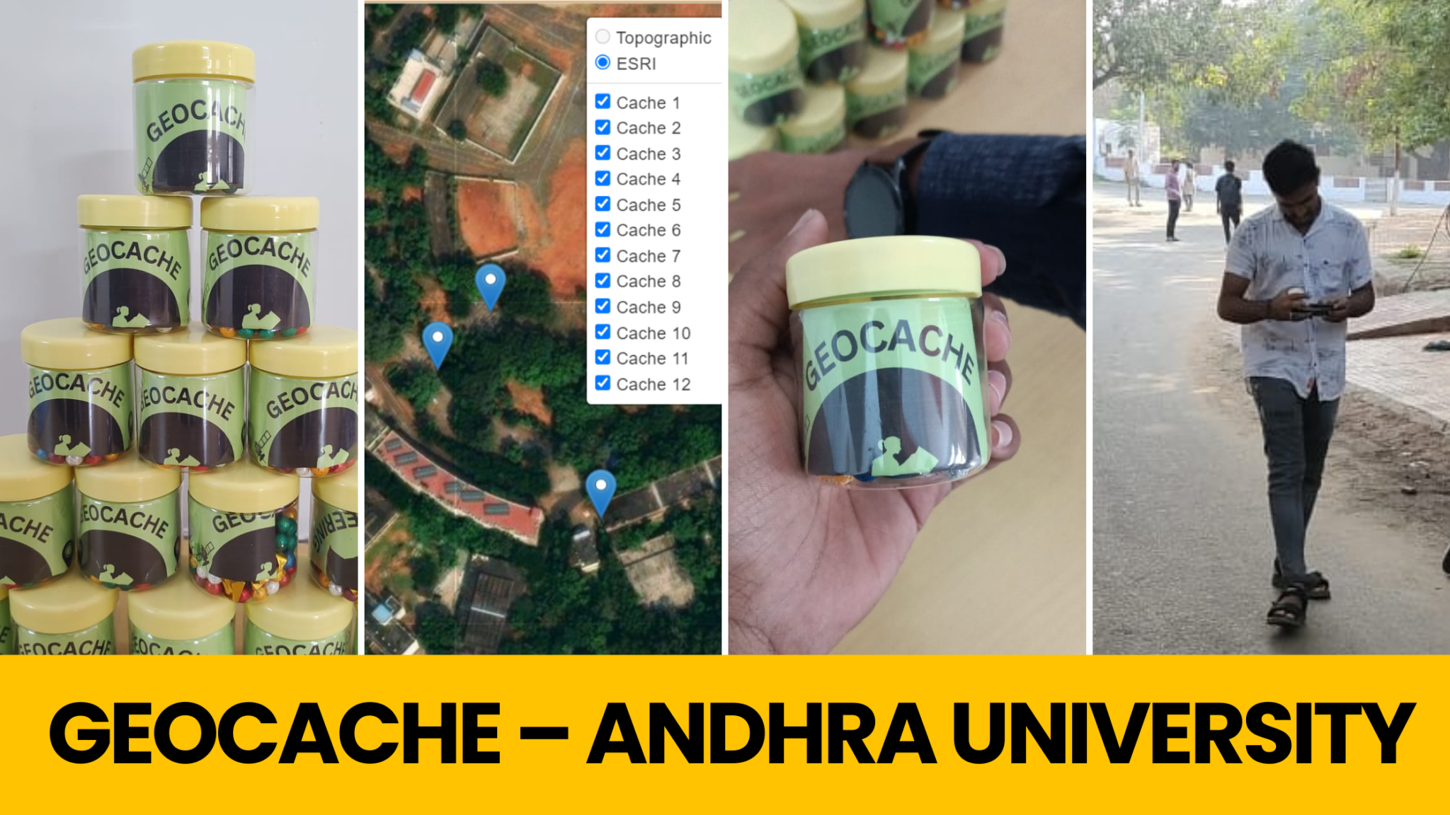 Geocache – Andhra University, Visakhapatnam